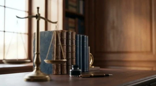 Avocat au travail dans son cabinet, symbolisant la protection financière et la sécurité professionnelle