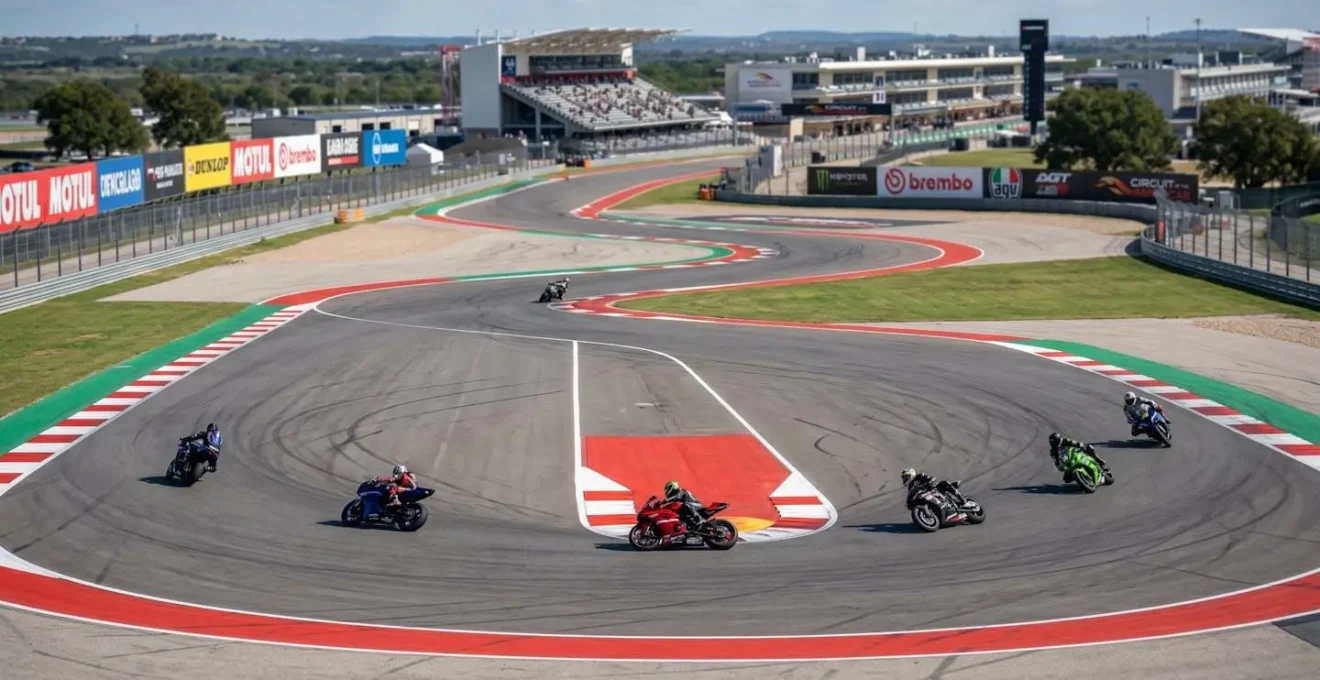 Circuit moto homologué avec virage technique pour roulage libre