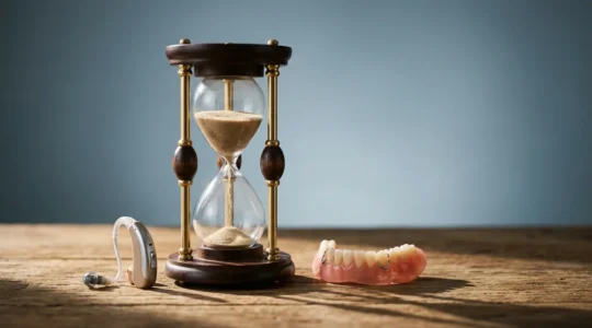 Concept stratégique d'assurance santé pour seniors avec protection des soins prothétiques